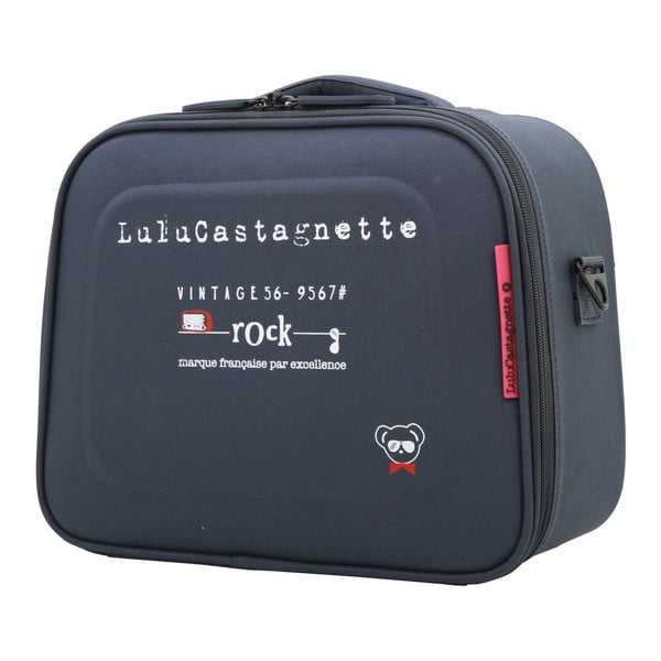 Granatowy kuferek podróżny LULU CASTAGNETTE Greg, 11 l