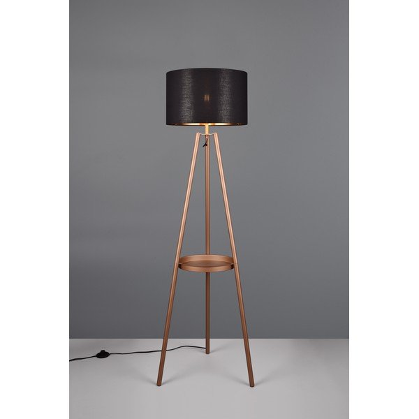 Brązowa lampa stojąca z półką (wys. 152 cm) Colette – Reality-image-1