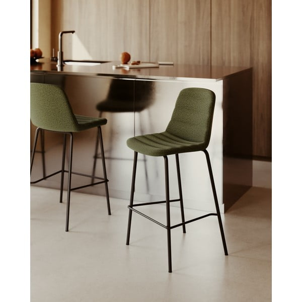 Ciemnozielone hokery zestaw 2 szt. 92,5 cm Zunilda – Kave Home-image-1