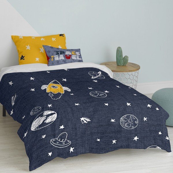 Bawełniana jednoosobowa pościel dziecięca 140x200 cm Starspace – Mr. Fox-image-2