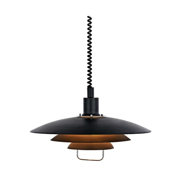 Czarna lampa wisząca Markslöjd Kikrenes, ø 48 cm