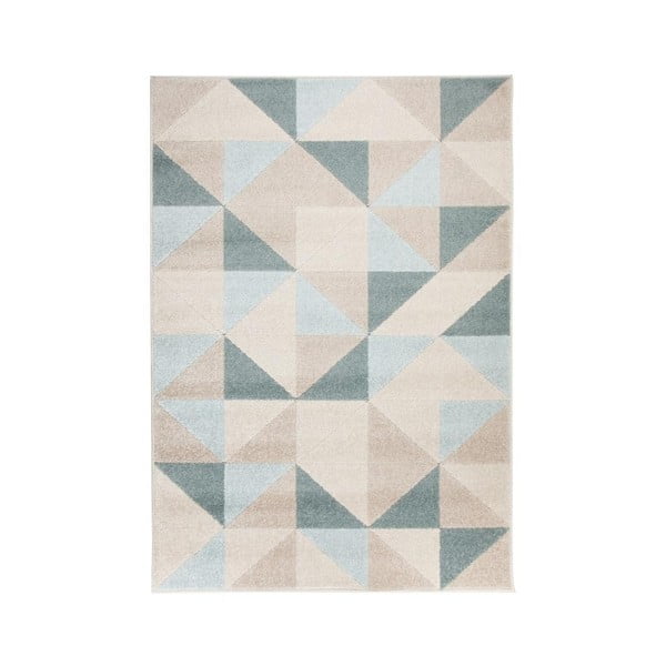 Beżowo-niebieski dywan Flair Rugs Urban Triangle, 133x185 cm