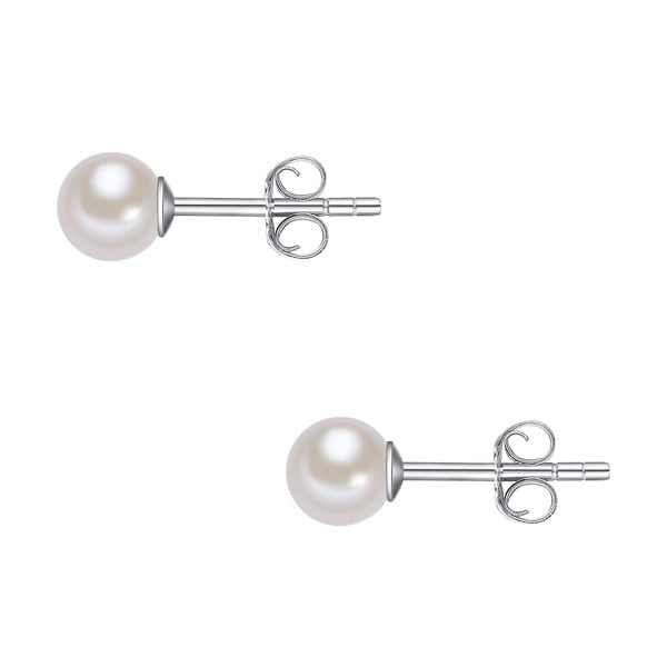 Kolczyki z białą perłą Chakra Pearls