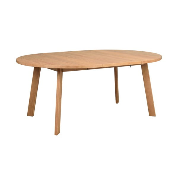 Okrągły rozkładany stół w dekorze dębu ø 130 cm Glenside – Rowico-image-2