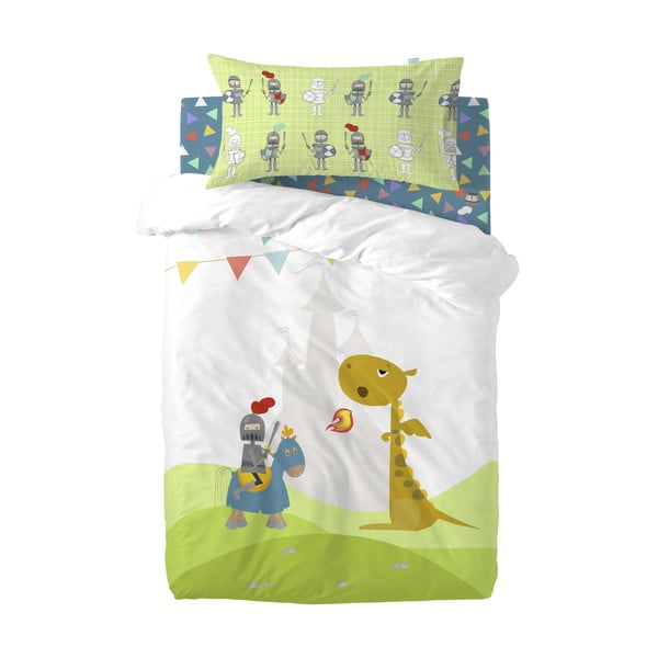 Elastyczne bawełniane prześcieradło Mr. Fox Knight, 70x140 cm-image-2