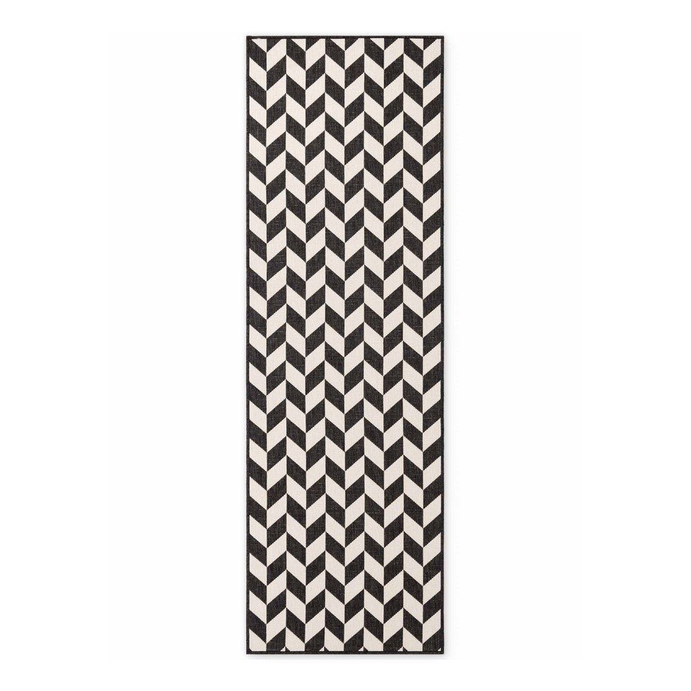 Czarno-kremowy chodnik odpowiedni na zewnątrz 80x200 cm Haringey Terrick – Ted Baker