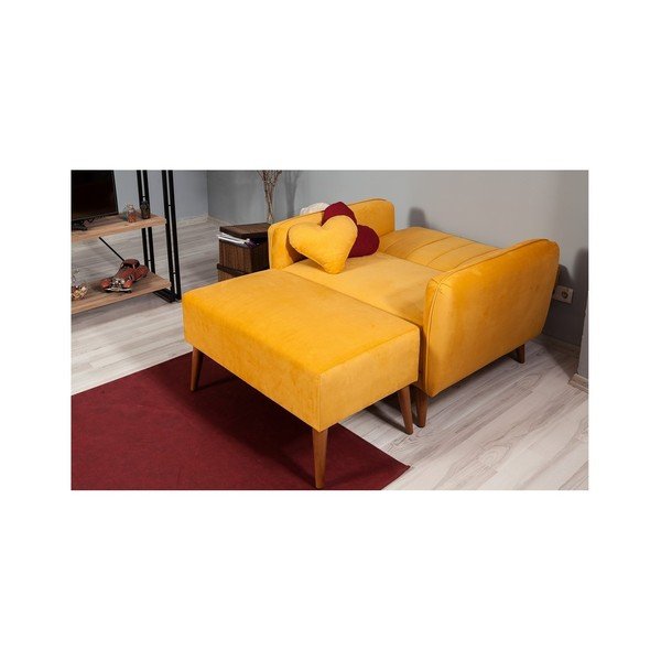 Żółty fotel rozkładany Sifi-image-2