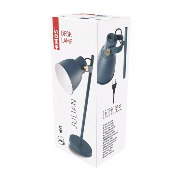 Niebieska lampa stołowa (wys. 46 cm) Julian – EMOS-image-2