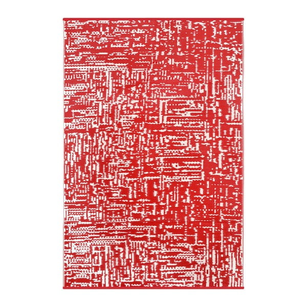Czarwono-biały dwustronny dywan zewnętrzny Green Decore Take, 150x240 cm