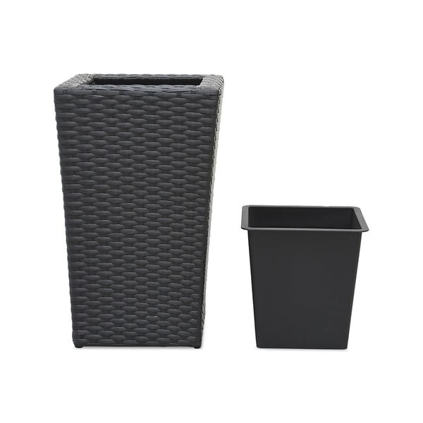 Czarna doniczka ogrodowa Bonami Essentials Rose-image-2