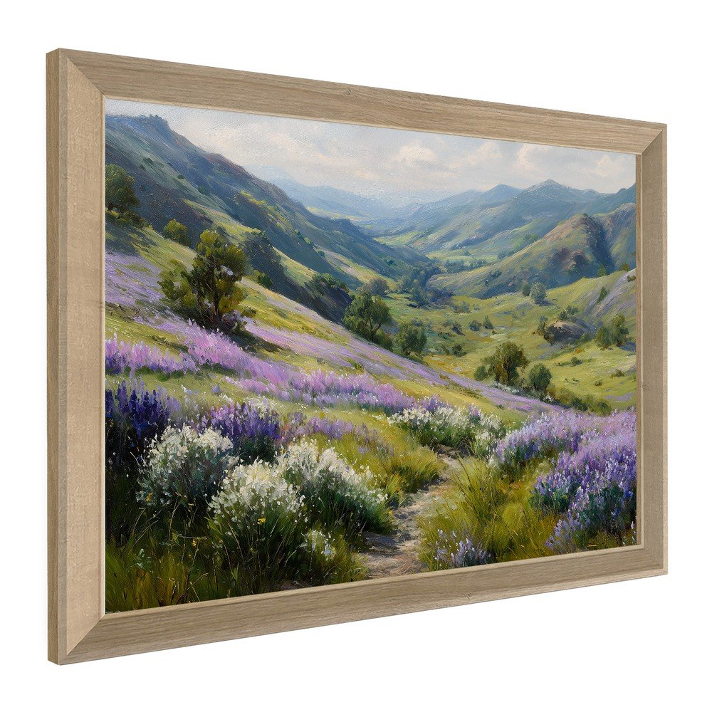 Obraz drukowany z ramą w zestawie 75x56 cm Violet Hills – Styler (zdjęcie 4)