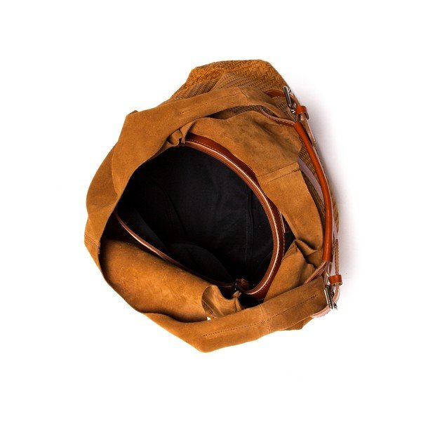 Skórzana torebka Tote 875 Cognac-image-3