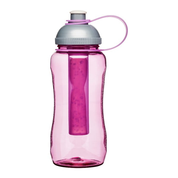 Butelka z wkładką chłodzącą Sagaform, różowa