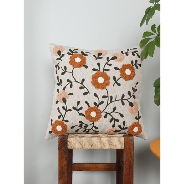 Lniana poduszka dekoracyjna 43x43 cm Fulya – Mioli Decor-image-1