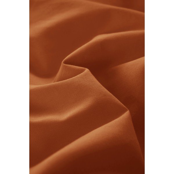 Pościel jednoosobowa z bawełny organicznej w kolorze terakoty 140x200 cm Zack – Jotex-image-3