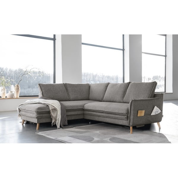 Szary rozkładany narożnik (lewostronny) Charming Charlie – Miuform-image-3