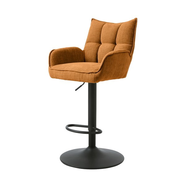Pomarańczowe hokery z regulowaną wysokością zestaw 2 szt. Marilla – Unique Furniture