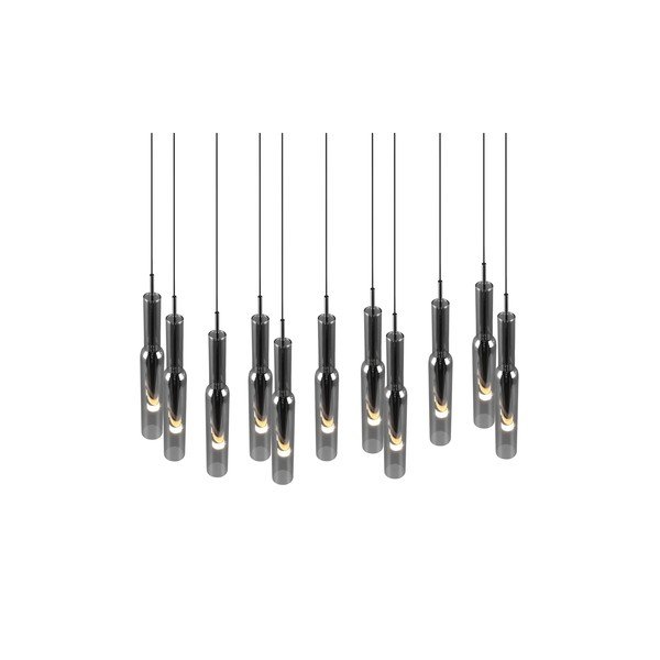 Lampa wisząca LED w kolorze srebra ze szklanym kloszem Lucent – Trio Select-image-1