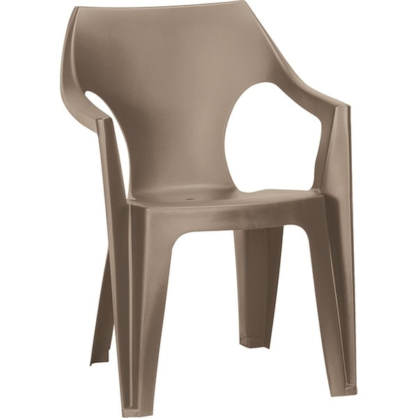 Jasnobrązowe plastikowe krzesło ogrodowe Dante – Keter