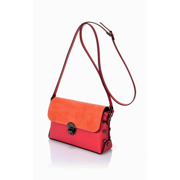 Pomarańczowa skórzana torebka Giulia Massari Gigi-image-3