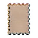 Kremowy wełniany dywan tkany ręcznie 200x290 cm Leo Scallop – Flair Rugs