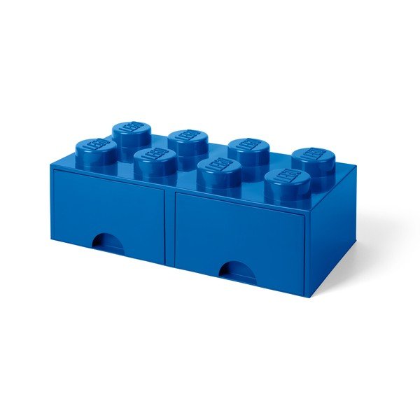 Niebieski pojemnik z 2 szufladami LEGO®-image-2