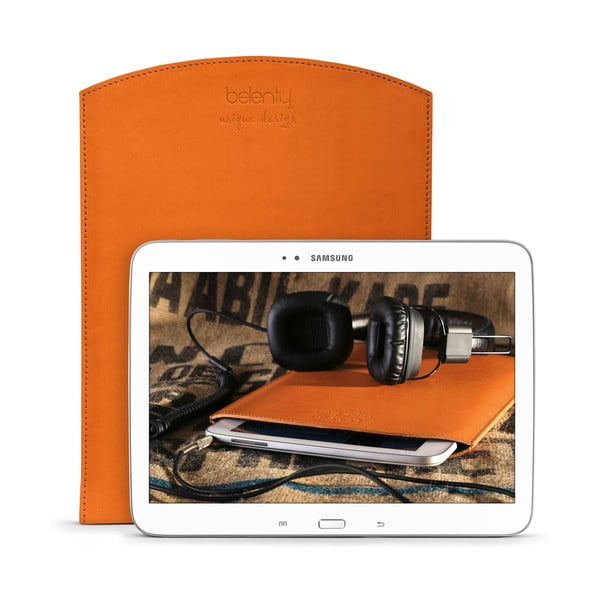 Skórzane etui na tablet Samsung Galaxy 10.1 (Tab 3, 4 / Note) Cognac