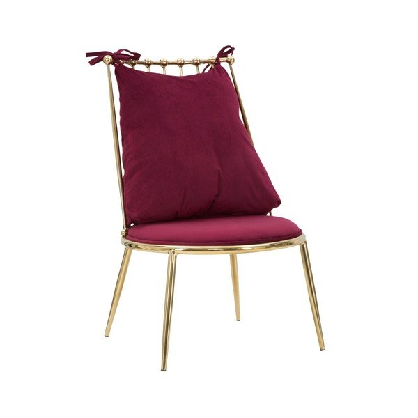 Czerwony fotel Mauro Ferretti Glam Backy-image-3