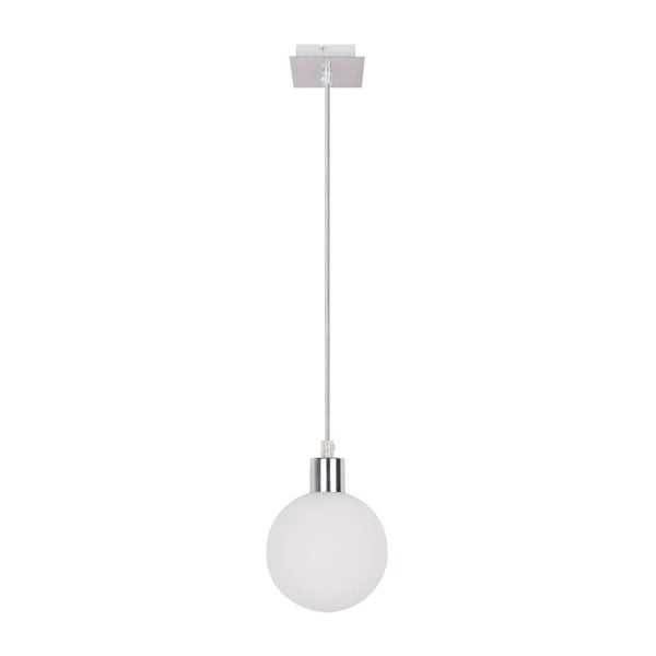 Lampa wisząca w kolorze srebra ze szklanym kloszem ø 12 cm Oden – Candellux Lighting