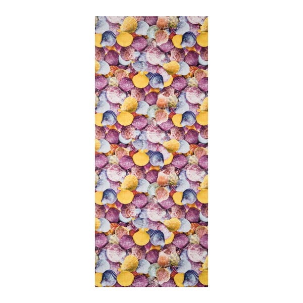 Wysoce wytrzymały dywan kuchenny Webtappeti Conchiglie, 58x80 cm