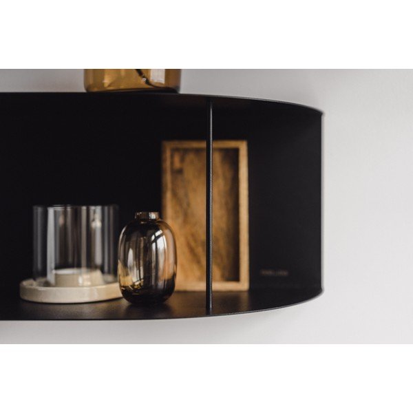 Czarna wielopoziomowa metalowa półka 60 cm Lina – noo.ma-image-3