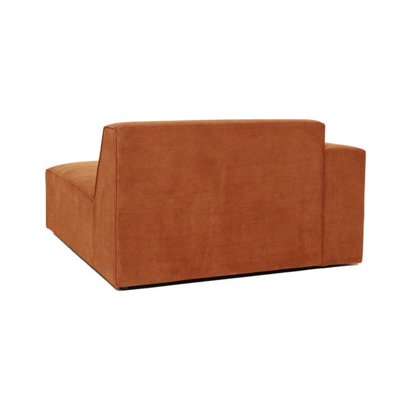 Pomarańczowy moduł szezlonga do sztruksowej sofy Scandic Sting, lewostronny-image-3