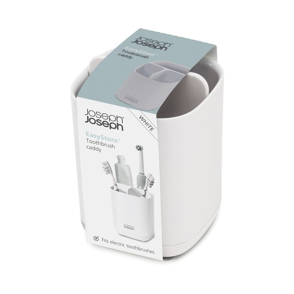Biały stojak na szczoteczki do zębów Joseph Joseph EasyStore-image-4