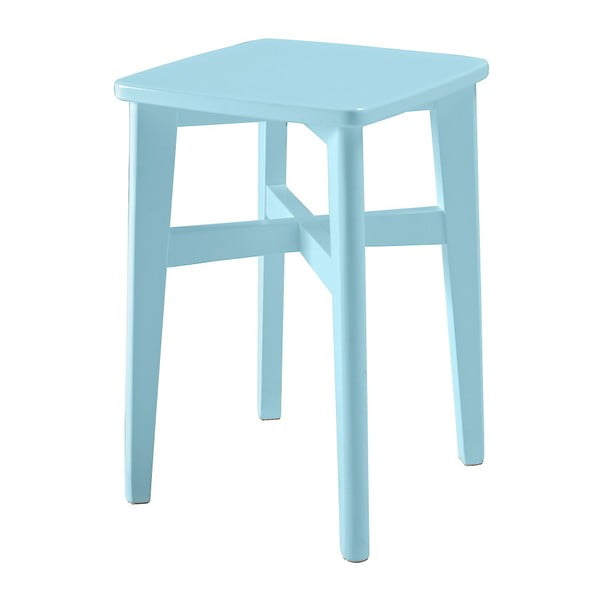 Niebieski stołek drewniany RGE Sigrid Pall