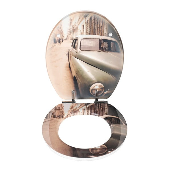 deska sedesowa wolnoopadająca Wenko Old Time Car, 44,5x38 cm-image-1