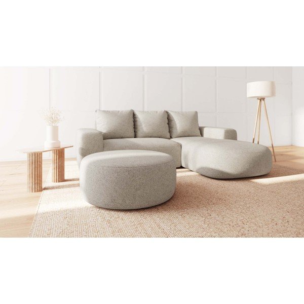 Kremowy taboret Feiro – MESONICA-image-1