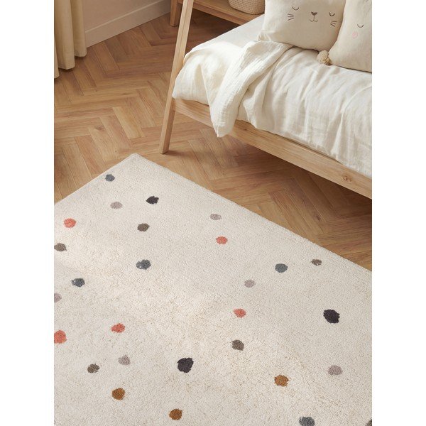 Kremowy bawełniany dywan dziecięcy odpowiedni do prania/tkany ręcznie 140x200 cm Snuggle Pippo – Hanse Home-image-4