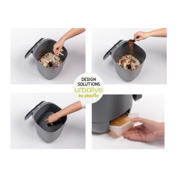 Szary kompostownik Plastia Bokashi-image-2