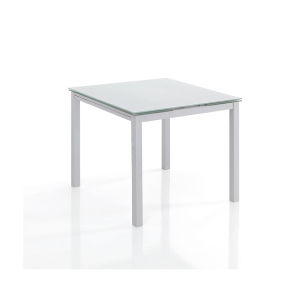 Rozkładany stół ze szklanym blatem 90x90 cm New Daily – Tomasucci