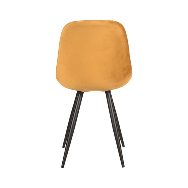 Musztardowe aksamitne krzesła zestaw 2 szt. Capri  – LABEL51-image-2