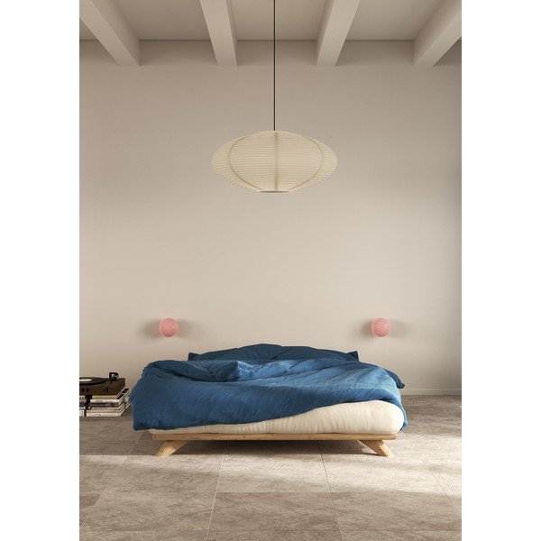 Łóżko dwuosobowe z drewna sosnowego ze stelażem 180x200 cm Senza – Karup Design-image-4