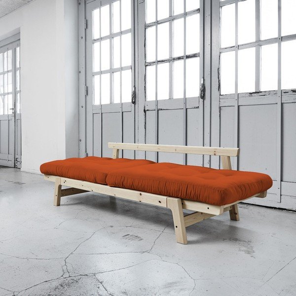 Sofa rozkładana Karup Step Natural/Orange-image-3