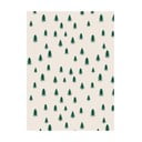 5 arkuszy beżowo-zielonego papieru do pakowania prezentów eleanor stuart No. 5 Christmas Trees, 50x70 cm