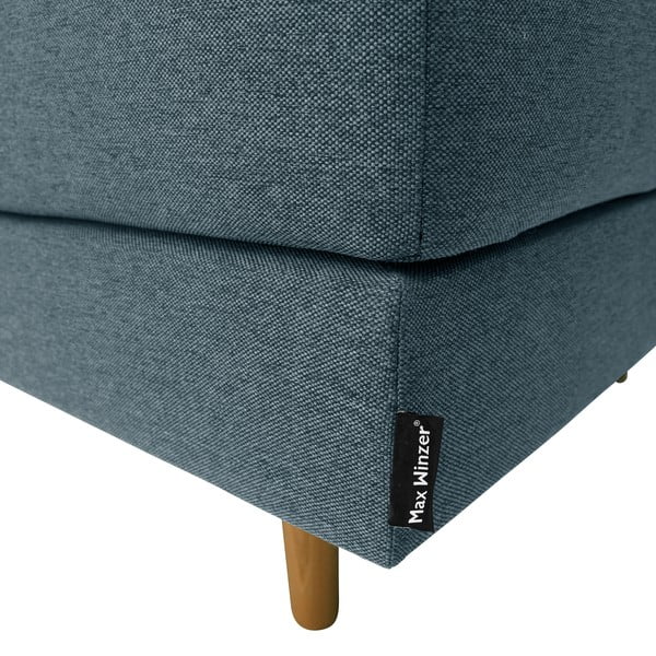 Niebieski regulowany szezlong Max Winzer Ivo, prawostronny-image-1