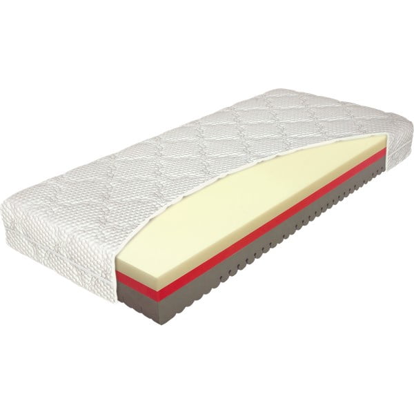 Średnio twardy/miękki dwustronny materac piankowy 80x200 cm Comfort – Materasso-image-1