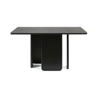 Czarny stół do jadalni Teulat Arq, 137x137 cm