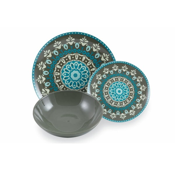 Porcelanowo-kamionkowy zestaw talerzy 18 szt. Cala Jondal – VDE Tivoli 1996-image-4