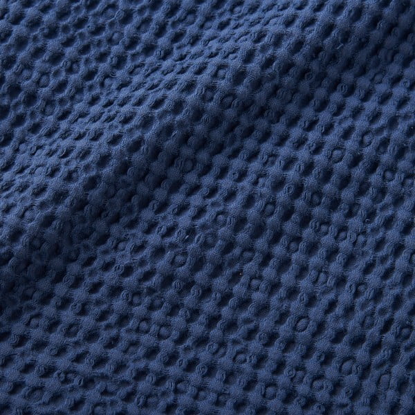 Ciemnoniebieski bawełniany koc 150x200 cm Jaipur Chunky Waffle – Pineapple Elephant-image-3