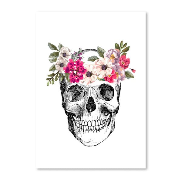 Plakat Americanflat Skull, 30x42 cm