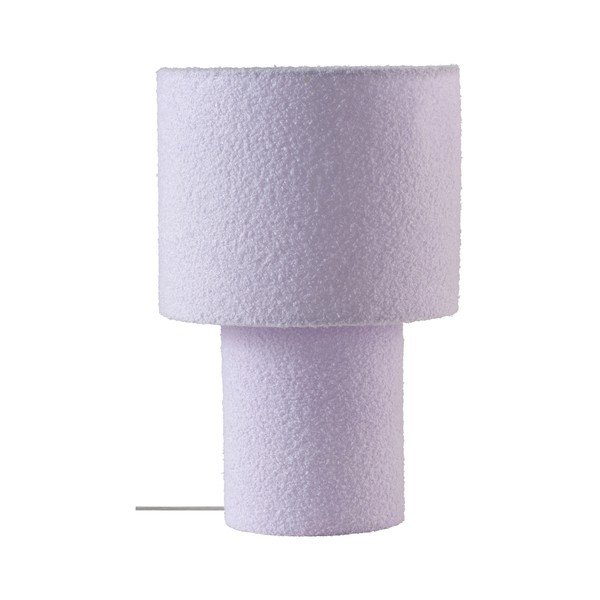 Lawendowa tekstylna lampa stołowa (wysokość 44 cm) Aubra – Jotex